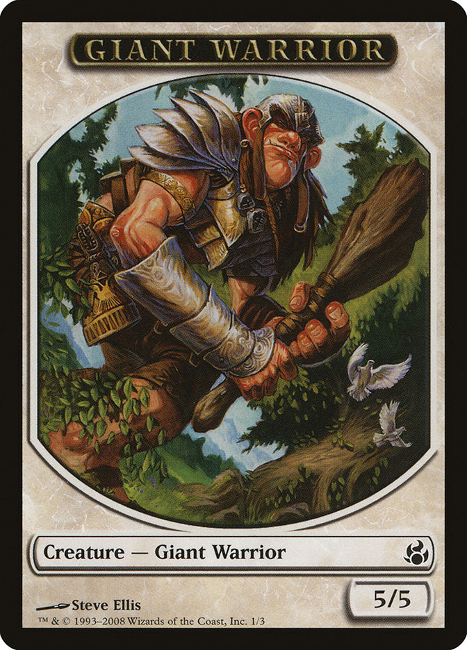 Giant Warrior Token [Morningtide Tokens] | Chromatic Games