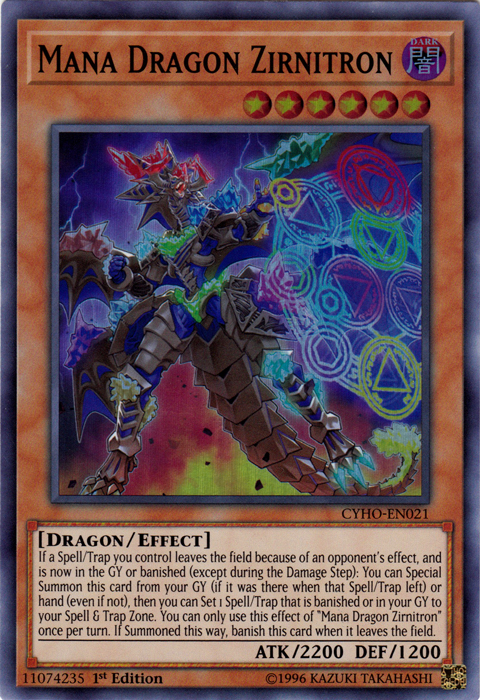 Mana Dragon Zirnitron [CYHO-EN021] Super Rare | Chromatic Games