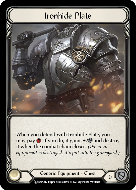 Ironhide Plate [U-MON242] (Monarch Unlimited)  Unlimited Normal | Chromatic Games