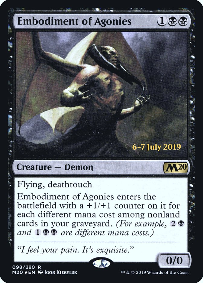 Embodiment of Agonies [Core Set 2020 Prerelease Promos] | Chromatic Games