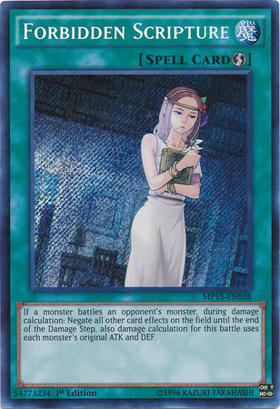 Forbidden Scripture [MP15-EN038] Secret Rare | Chromatic Games