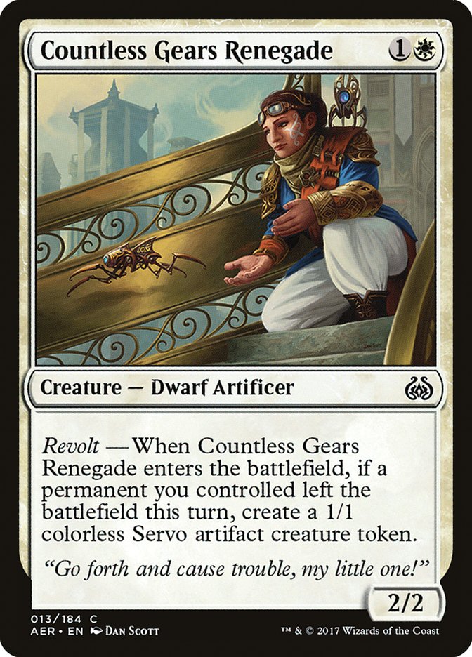 Countless Gears Renegade [Aether Revolt] | Chromatic Games