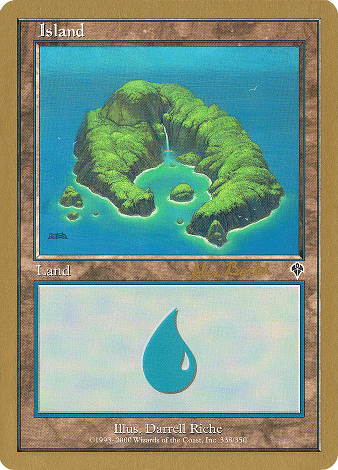 Island (ab338) (Alex Borteh) [World Championship Decks 2001] | Chromatic Games