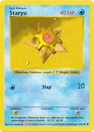 Staryu [Base Set (Shadowless)] | Chromatic Games