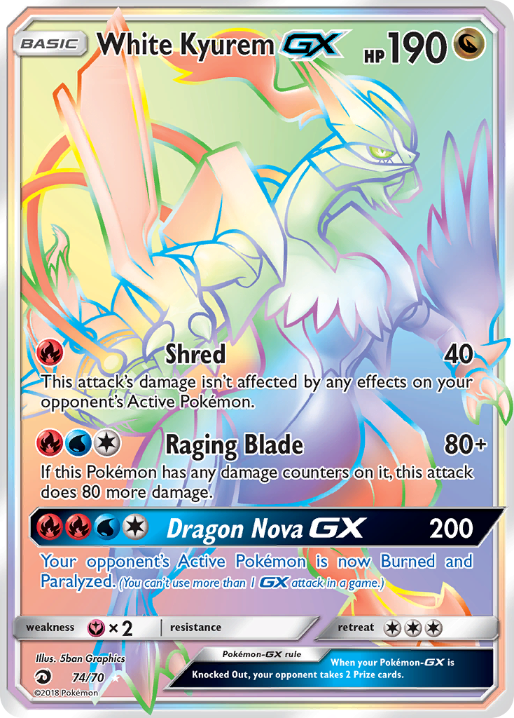 White Kyurem GX [Dragon Majesty] | Chromatic Games