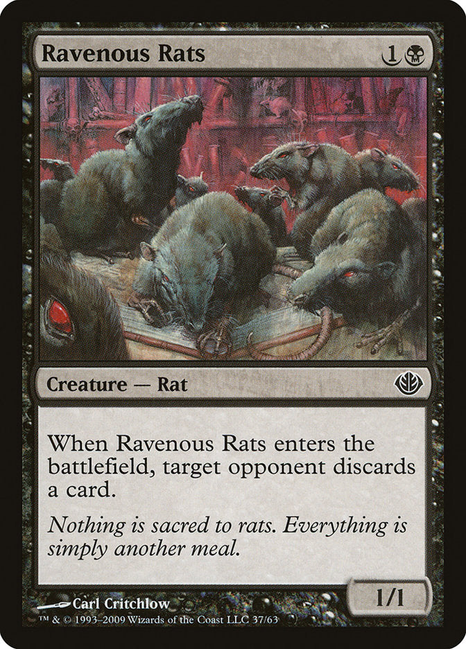 Ravenous Rats [Duel Decks: Garruk vs. Liliana] | Chromatic Games