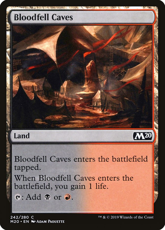 Bloodfell Caves [Core Set 2020] | Chromatic Games