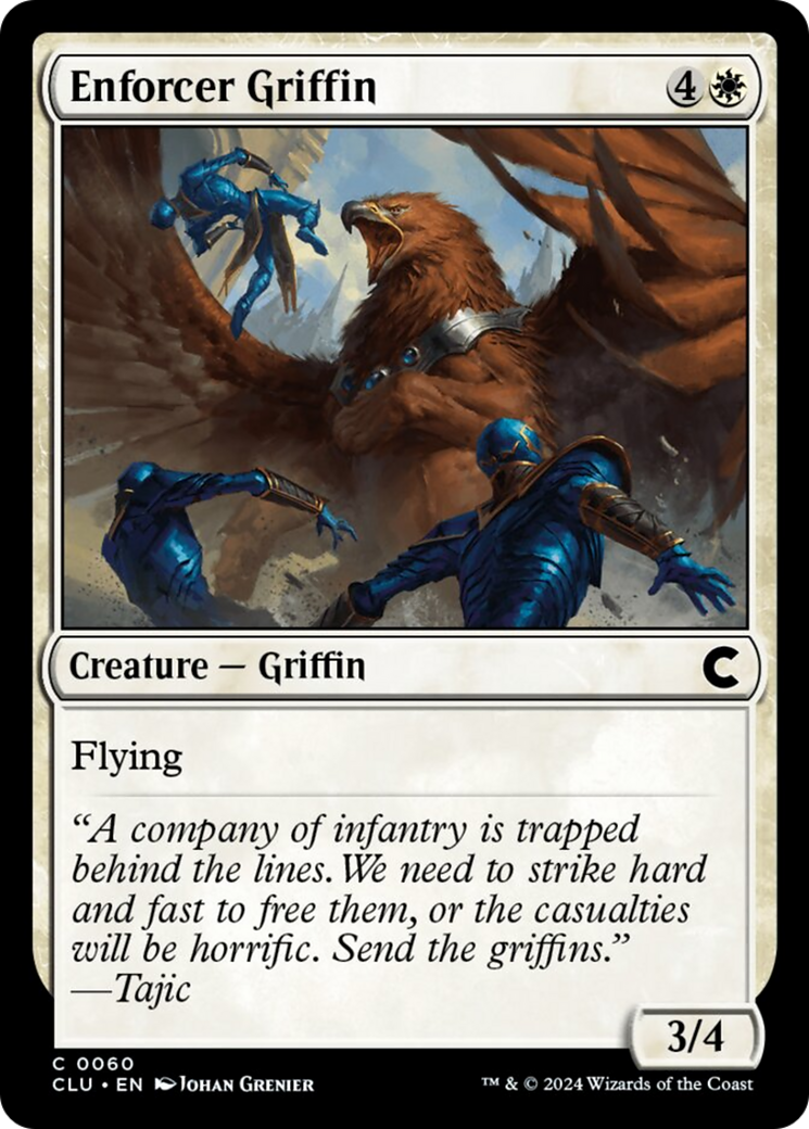 Enforcer Griffin [Ravnica: Clue Edition] | Chromatic Games