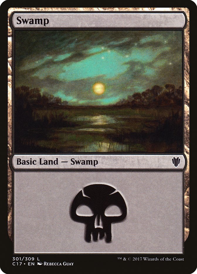 Swamp (301) [Commander 2017] | Chromatic Games