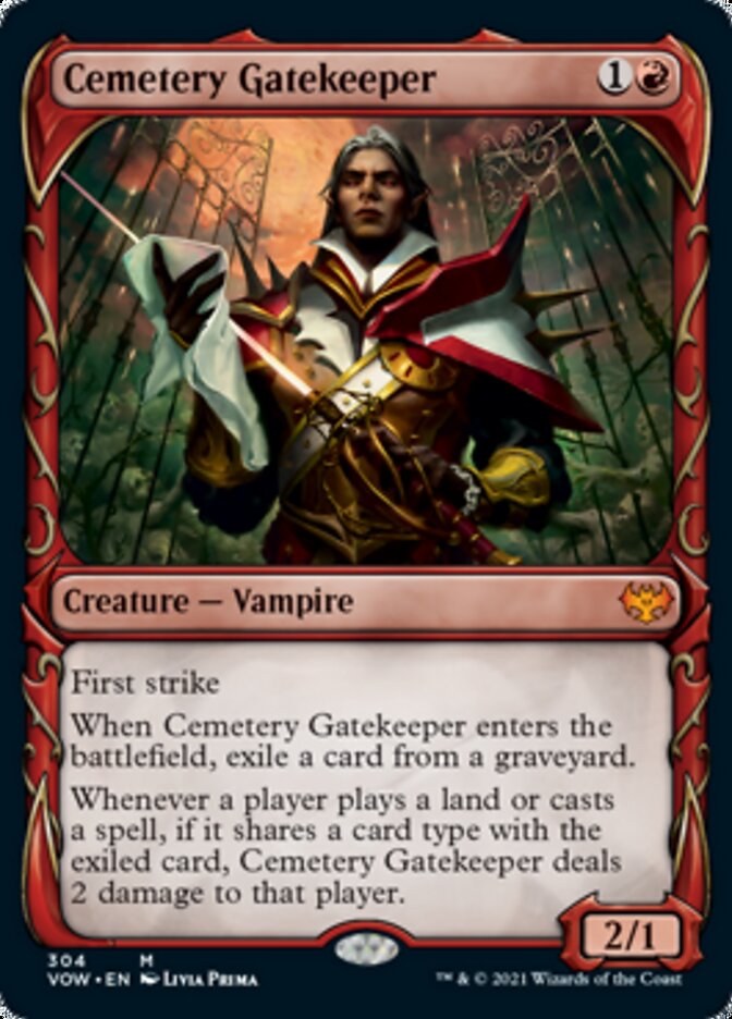 Cemetery Gatekeeper (Showcase Fang Frame) [Innistrad: Crimson Vow] | Chromatic Games