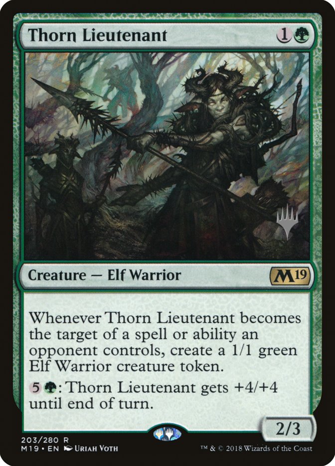 Thorn Lieutenant (Promo Pack) [Core Set 2019 Promos] | Chromatic Games