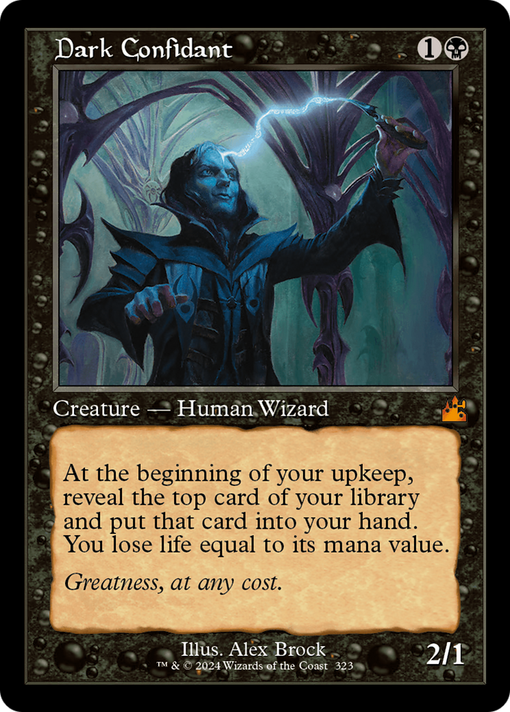 Dark Confidant (Retro Frame) [Ravnica Remastered] | Chromatic Games
