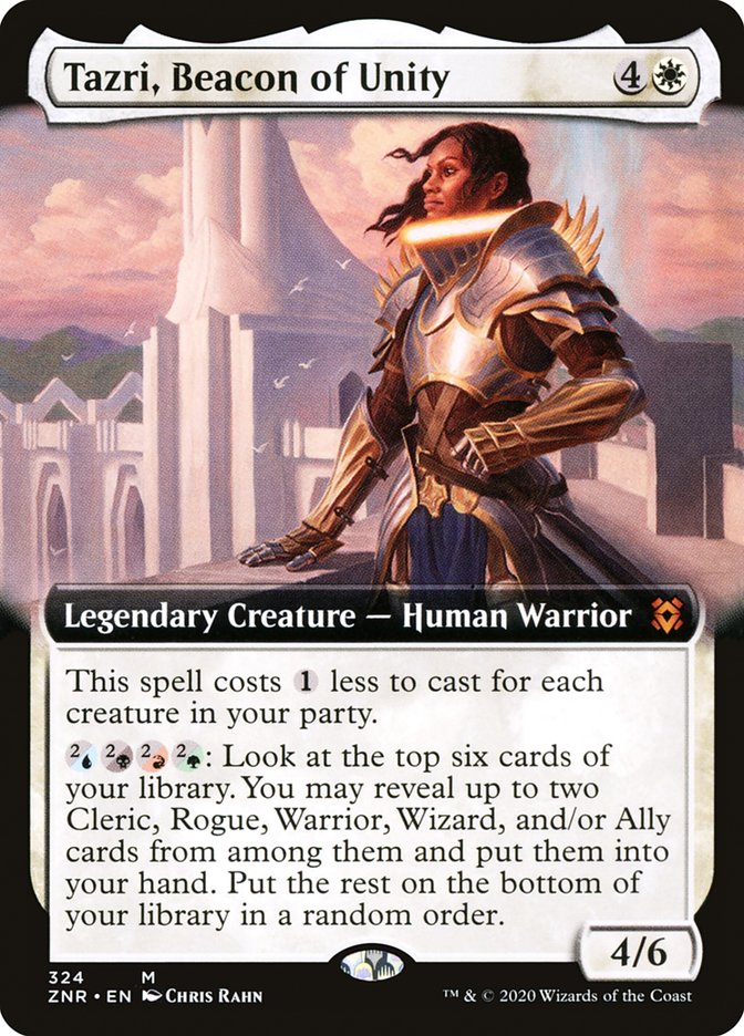 Tazri, Beacon of Unity (Extended Art) [Zendikar Rising] | Chromatic Games