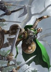 Maja, Bretagard Protector Art Card [Kaldheim Art Series] | Chromatic Games