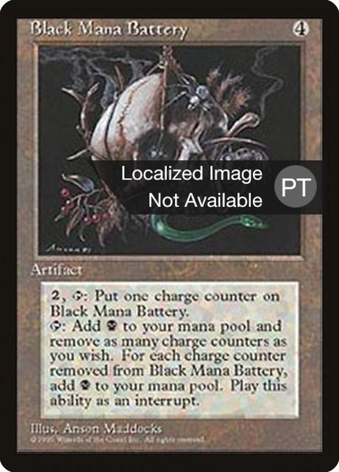 Black Mana Battery [Fourth Edition (Foreign Black Border)] | Chromatic Games