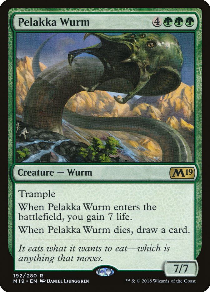 Pelakka Wurm [Core Set 2019] | Chromatic Games