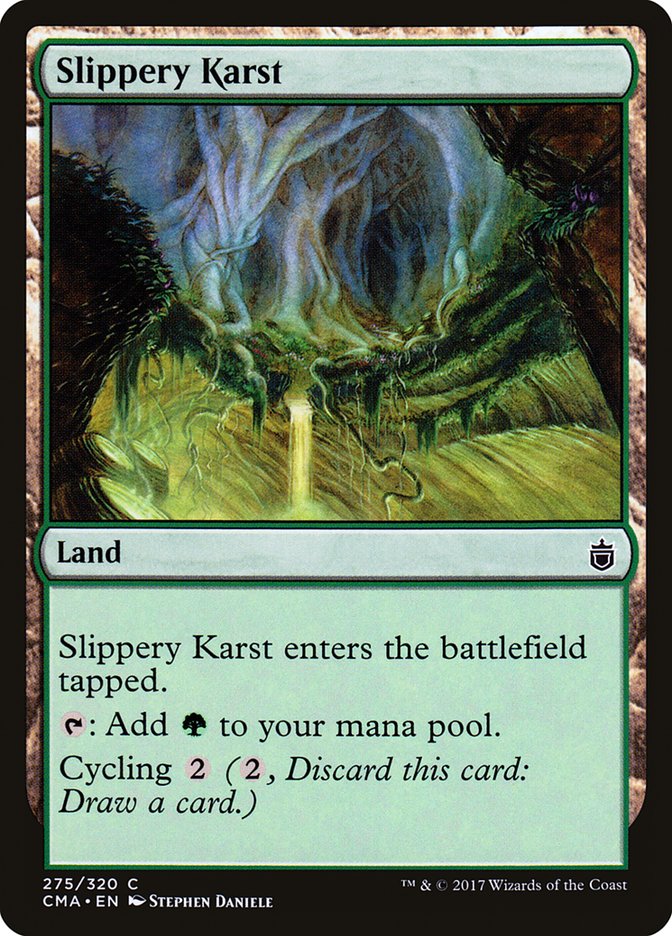 Slippery Karst [Commander Anthology] | Chromatic Games