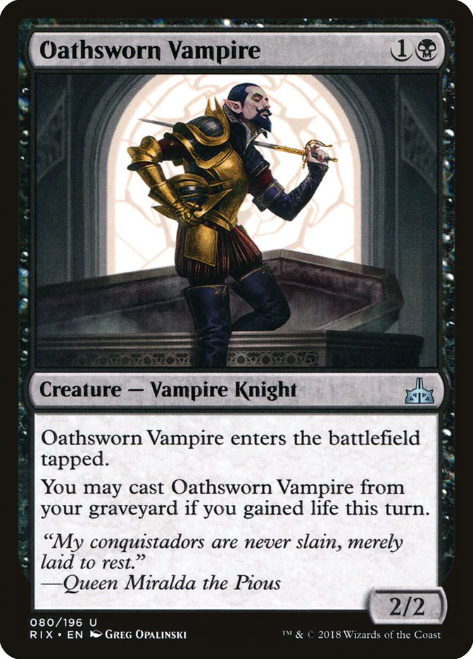 Oathsworn Vampire [Rivals of Ixalan] | Chromatic Games