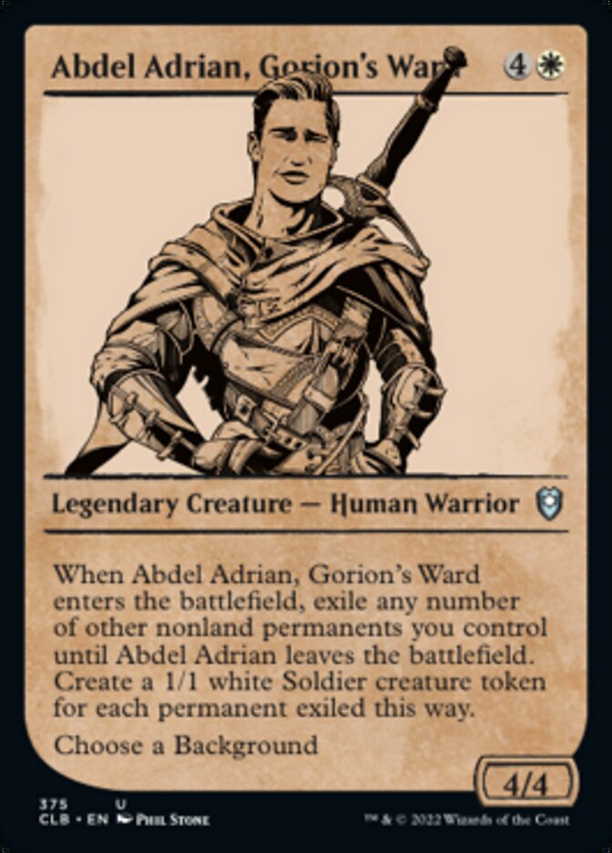 Abdel Adrian, Gorion's Ward (Showcase) [Commander Legends: Battle for Baldur's Gate] | Chromatic Games