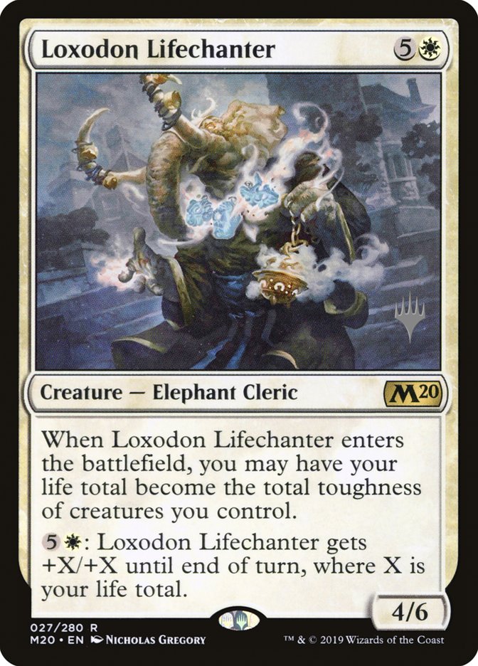 Loxodon Lifechanter (Promo Pack) [Core Set 2020 Promos] | Chromatic Games