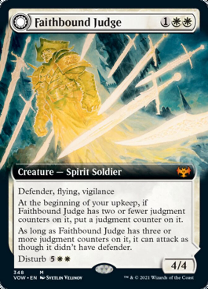 Faithbound Judge // Sinner's Judgment (Extended Art) [Innistrad: Crimson Vow] | Chromatic Games