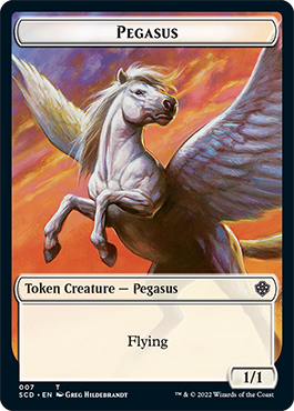 Pegasus // Thopter Double-Sided Token [Starter Commander Decks] | Chromatic Games