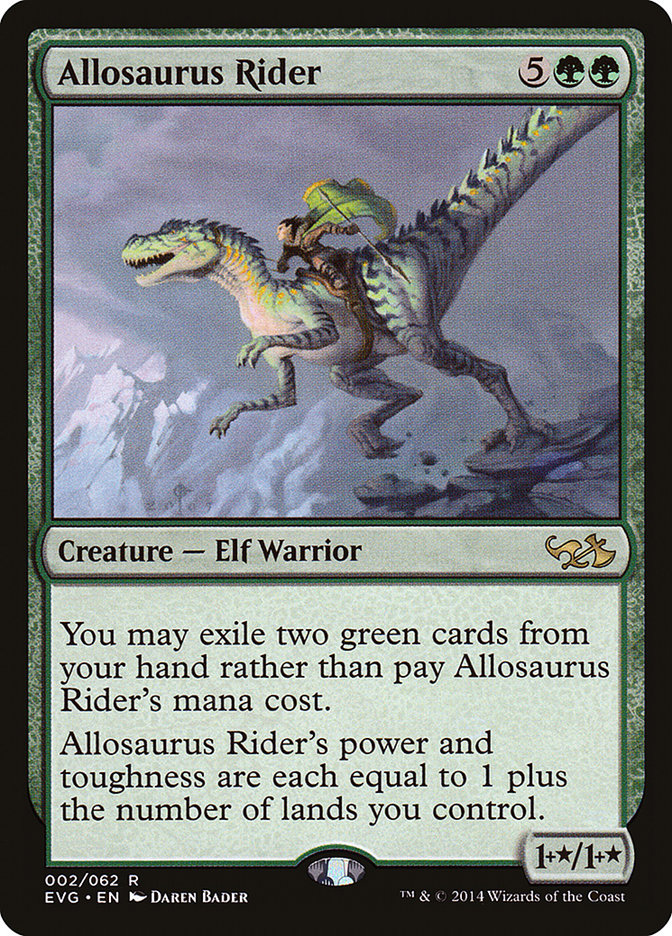 Allosaurus Rider (Elves vs. Goblins) [Duel Decks Anthology] | Chromatic Games