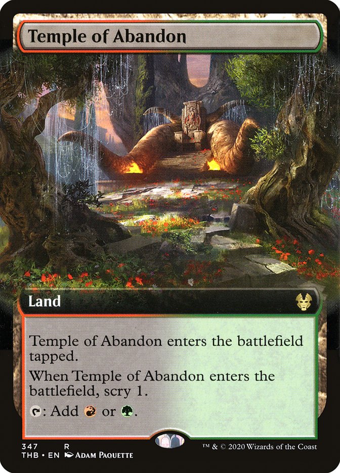 Temple of Abandon (Extended Art) [Theros Beyond Death] | Chromatic Games