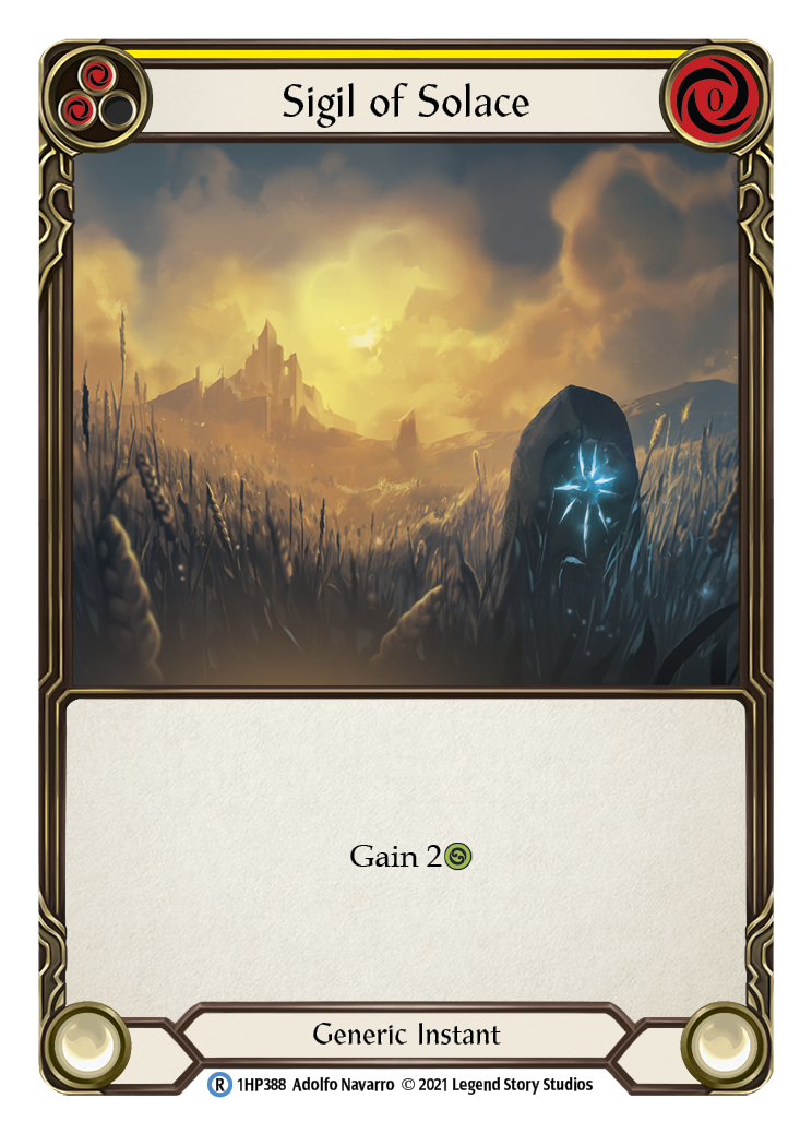 Sigil of Solace (Yellow) [1HP388] (History Pack 1) | Chromatic Games