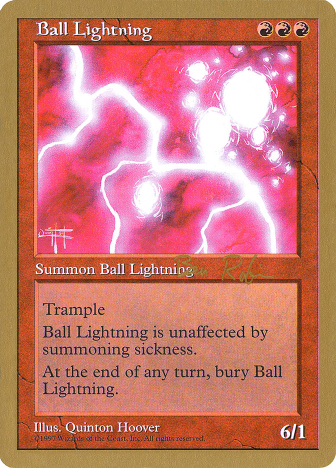 Ball Lightning (Ben Rubin) [World Championship Decks 1998] | Chromatic Games