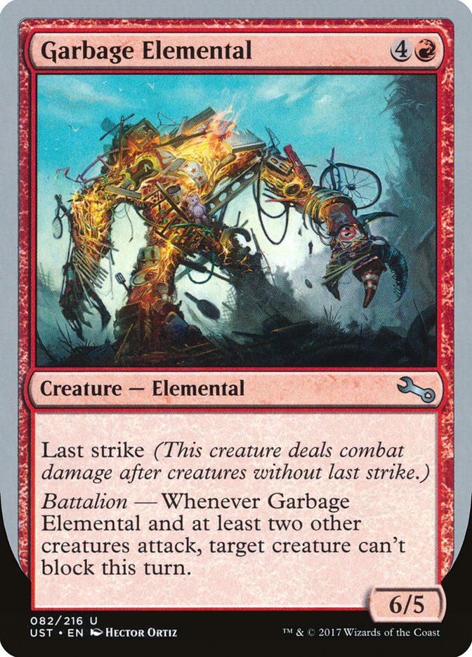 Garbage Elemental (6/5 Creature) [Unstable] | Chromatic Games