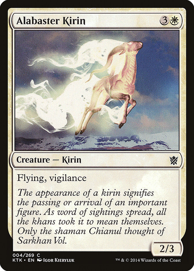 Alabaster Kirin [Khans of Tarkir] | Chromatic Games