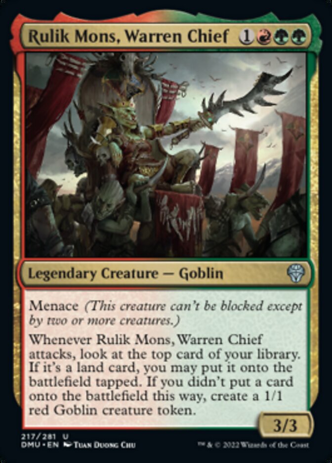 Rulik Mons, Warren Chief [Dominaria United] | Chromatic Games