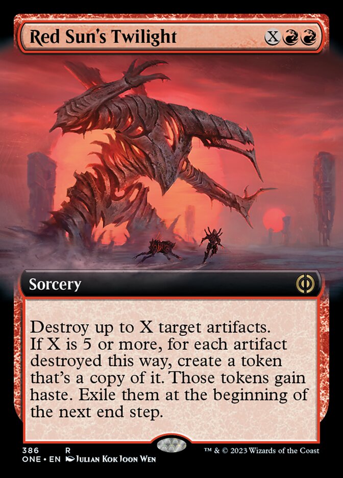 Red Sun's Twilight (Extended Art) [Phyrexia: All Will Be One] | Chromatic Games