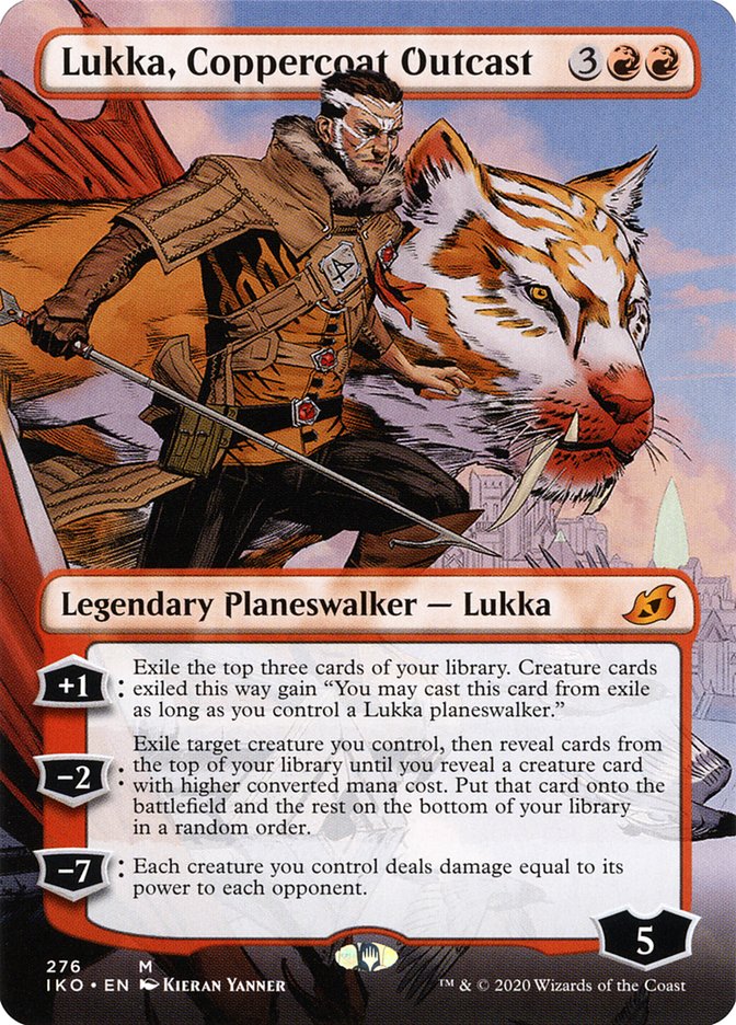 Lukka, Coppercoat Outcast (Borderless) [Ikoria: Lair of Behemoths] | Chromatic Games