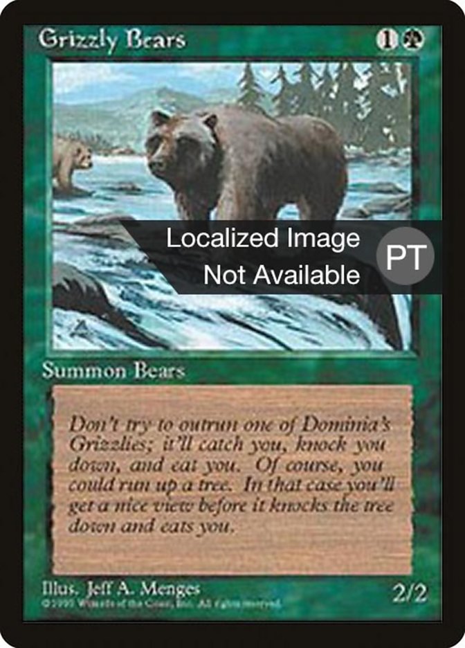 Grizzly Bears [Fourth Edition (Foreign Black Border)] | Chromatic Games