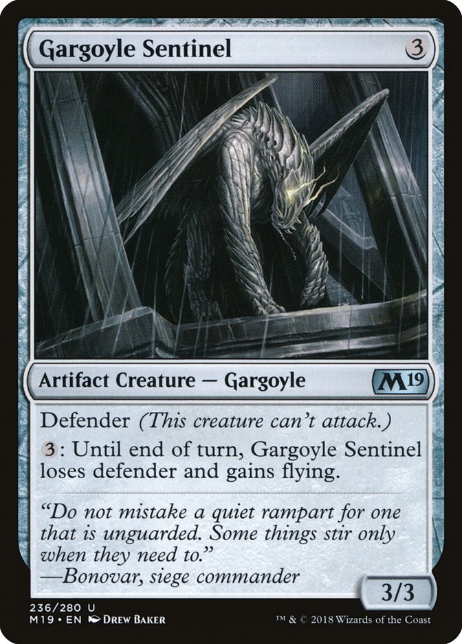 Gargoyle Sentinel [Core Set 2019] | Chromatic Games