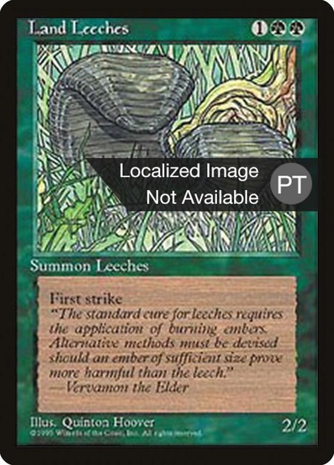 Land Leeches [Fourth Edition (Foreign Black Border)] | Chromatic Games