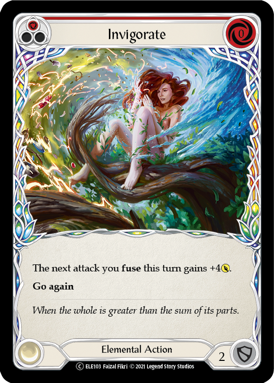 Invigorate (Red) [U-ELE103] (Tales of Aria Unlimited)  Unlimited Rainbow Foil | Chromatic Games