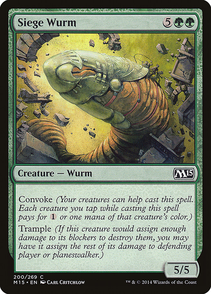 Siege Wurm [Magic 2015] | Chromatic Games