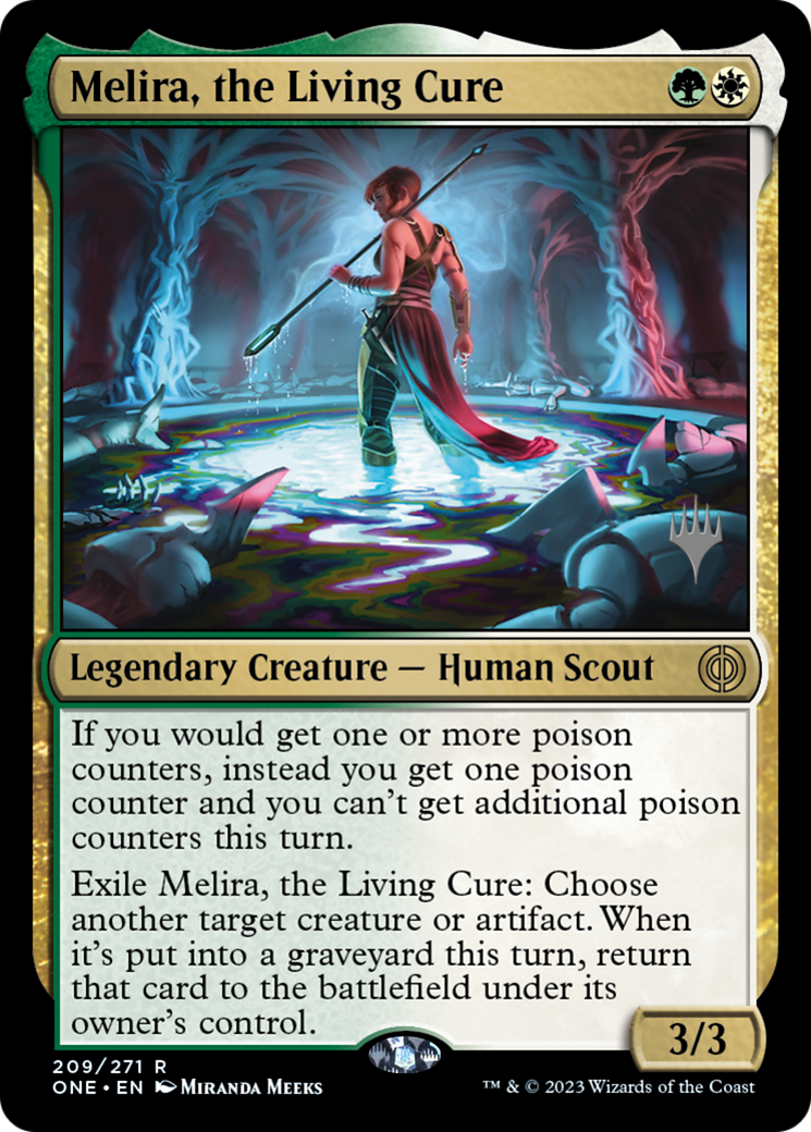 Melira, the Living Cure (Promo Pack) [Phyrexia: All Will Be One Promos] | Chromatic Games