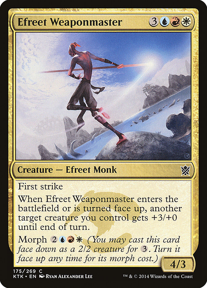 Efreet Weaponmaster [Khans of Tarkir] | Chromatic Games