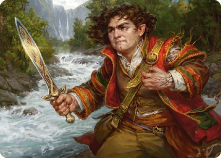 Frodo Baggins Art Card (16/81) [The Lord of the Rings: Tales of Middle-earth Art Series] | Chromatic Games