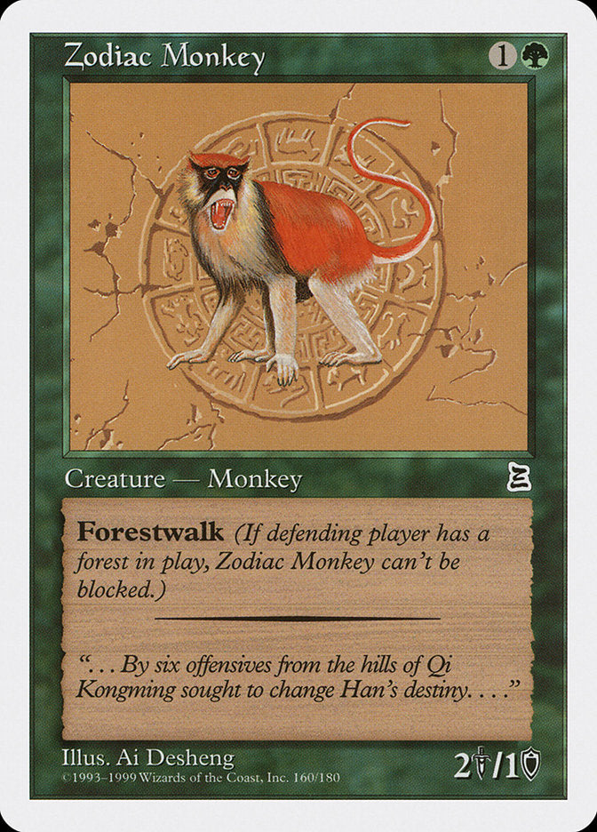 Zodiac Monkey [Portal Three Kingdoms] | Chromatic Games