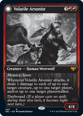 Volatile Arsonist // Dire-Strain Anarchist [Innistrad: Double Feature] | Chromatic Games