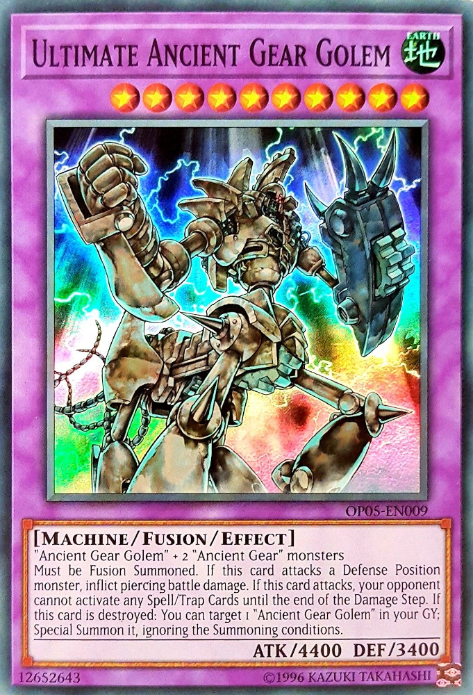 Ultimate Ancient Gear Golem [OP05-EN009] Super Rare | Chromatic Games