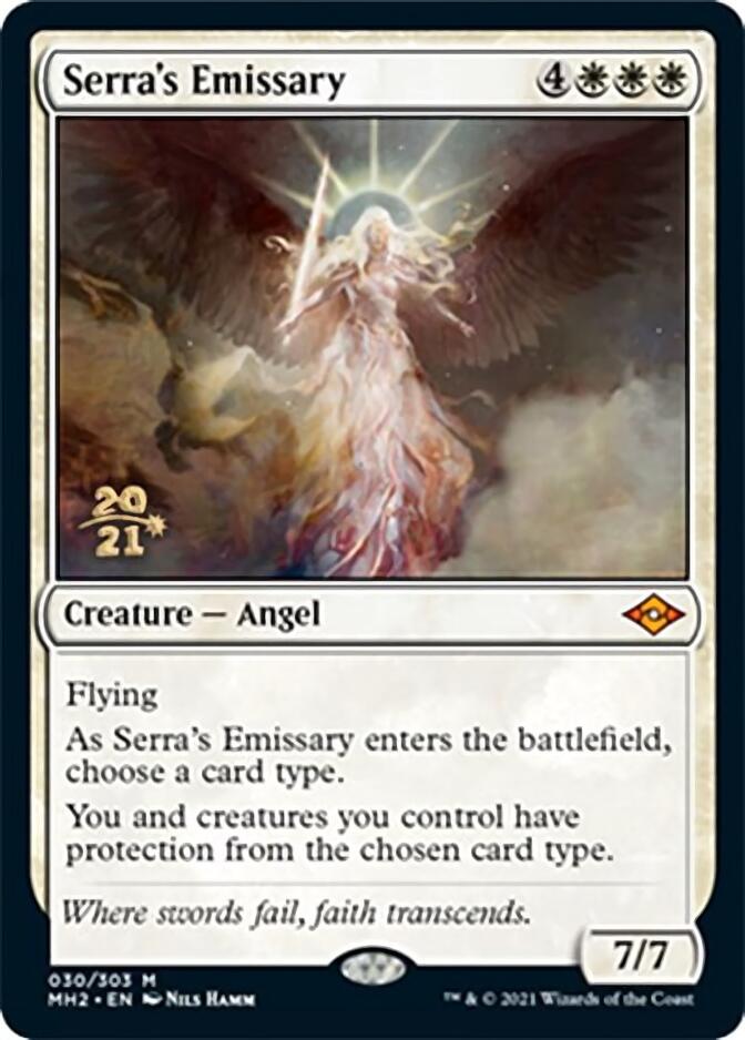 Serra's Emissary [Modern Horizons 2 Prerelease Promos] | Chromatic Games