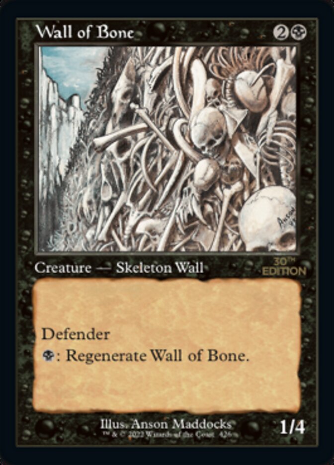 Wall of Bone (Retro) [30th Anniversary Edition] | Chromatic Games