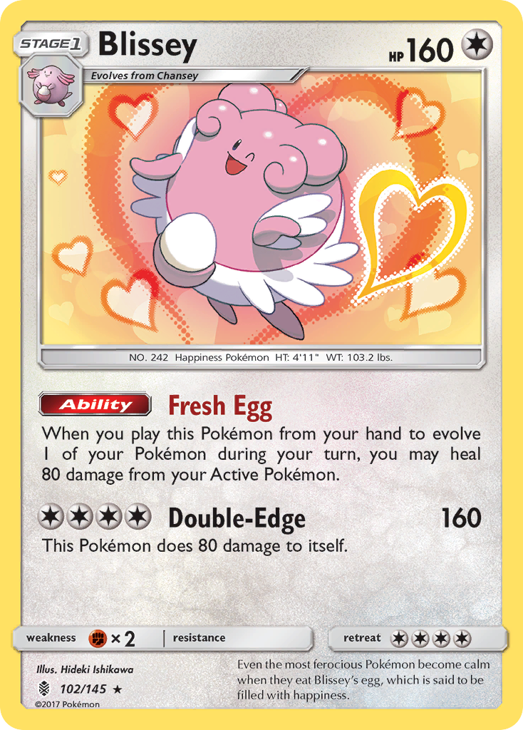 Blissey (102/145) [Sun & Moon: Guardians Rising] | Chromatic Games