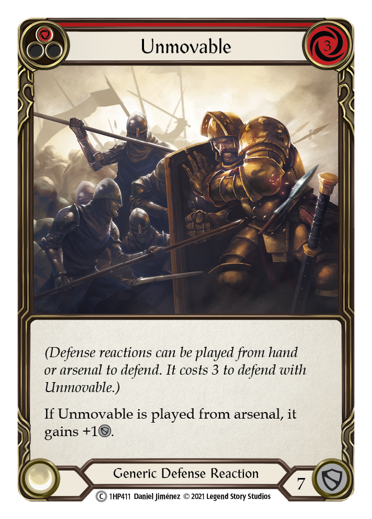 Unmovable (Red) [1HP411] (History Pack 1) | Chromatic Games